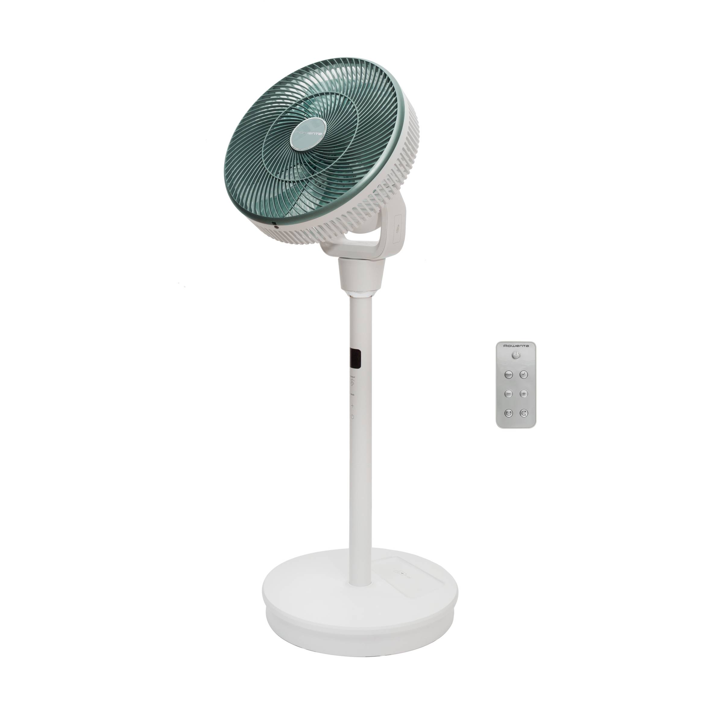 Turbo Silence Compact 3D Nomad, Ventilador de pie, Uso con o sin cable, Adaptabilidad De Batería Externa (no incluida), Silencioso