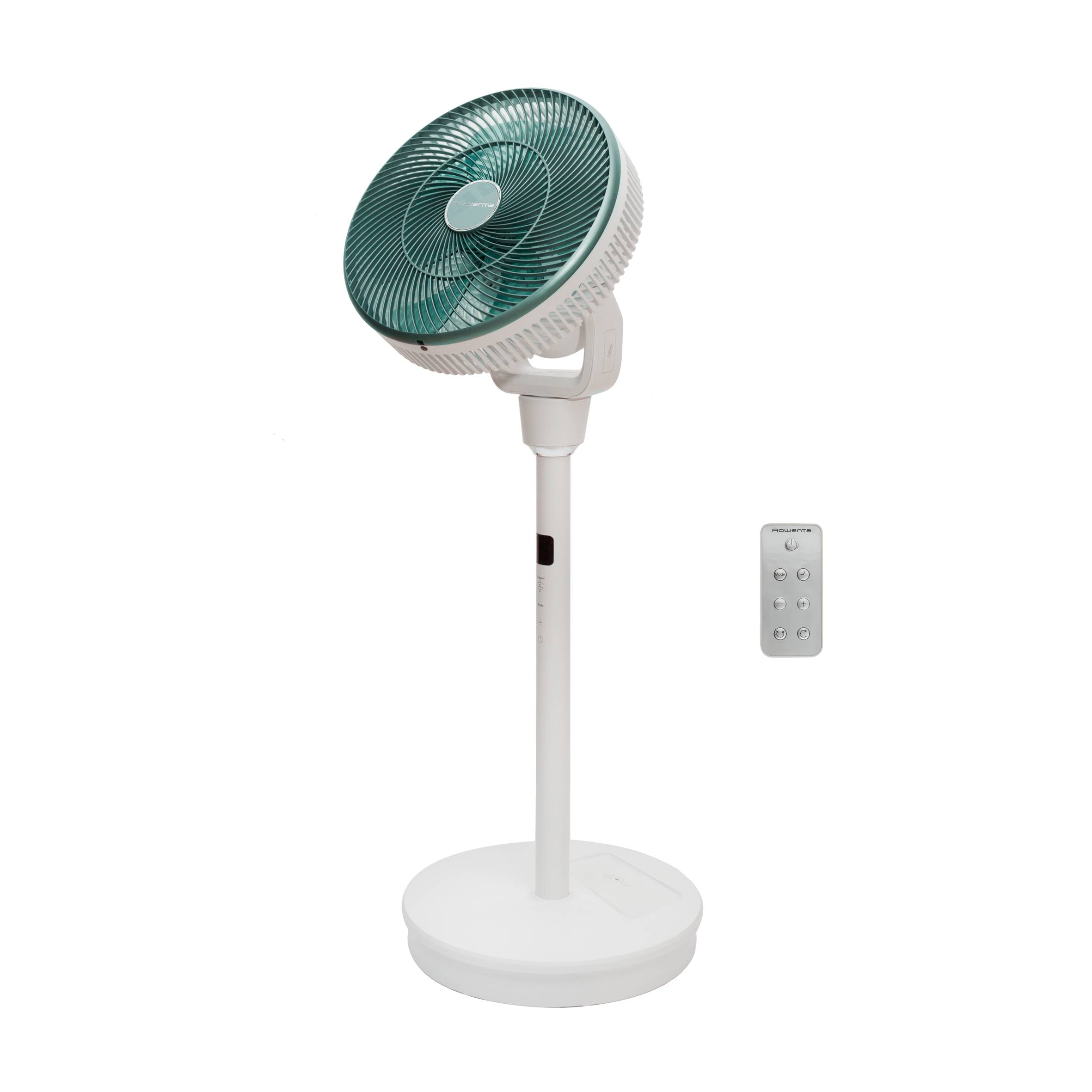 Turbo Silence Compact 3D Nomad, Ventilador de pie, Uso con o sin cable, Adaptabilidad De Batería Externa (no incluida), Silencioso