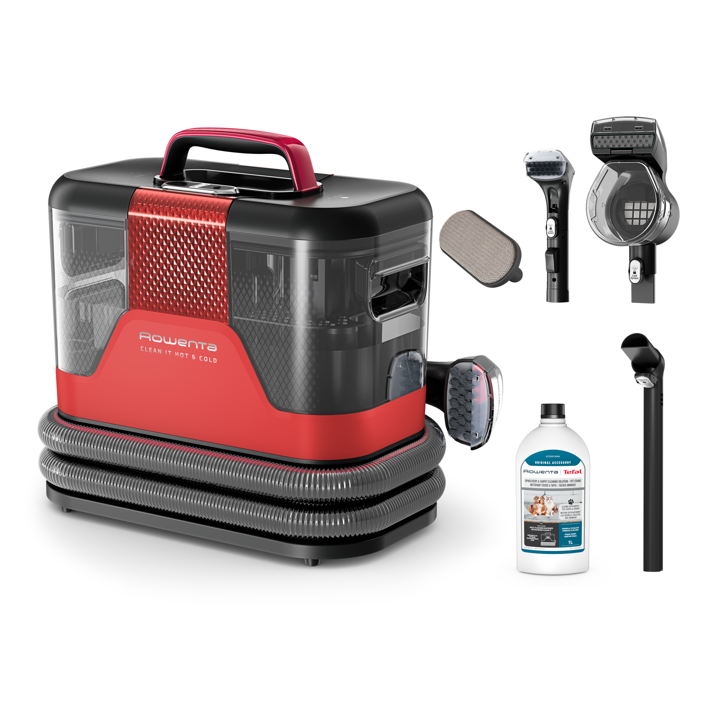 Clean It Hot & Cold de Rowenta, Aspirador limpiatapicerías, 1150 W, Dos Modos De Limpieza en Caliente y Frío, Succión de hasta 13 kPa