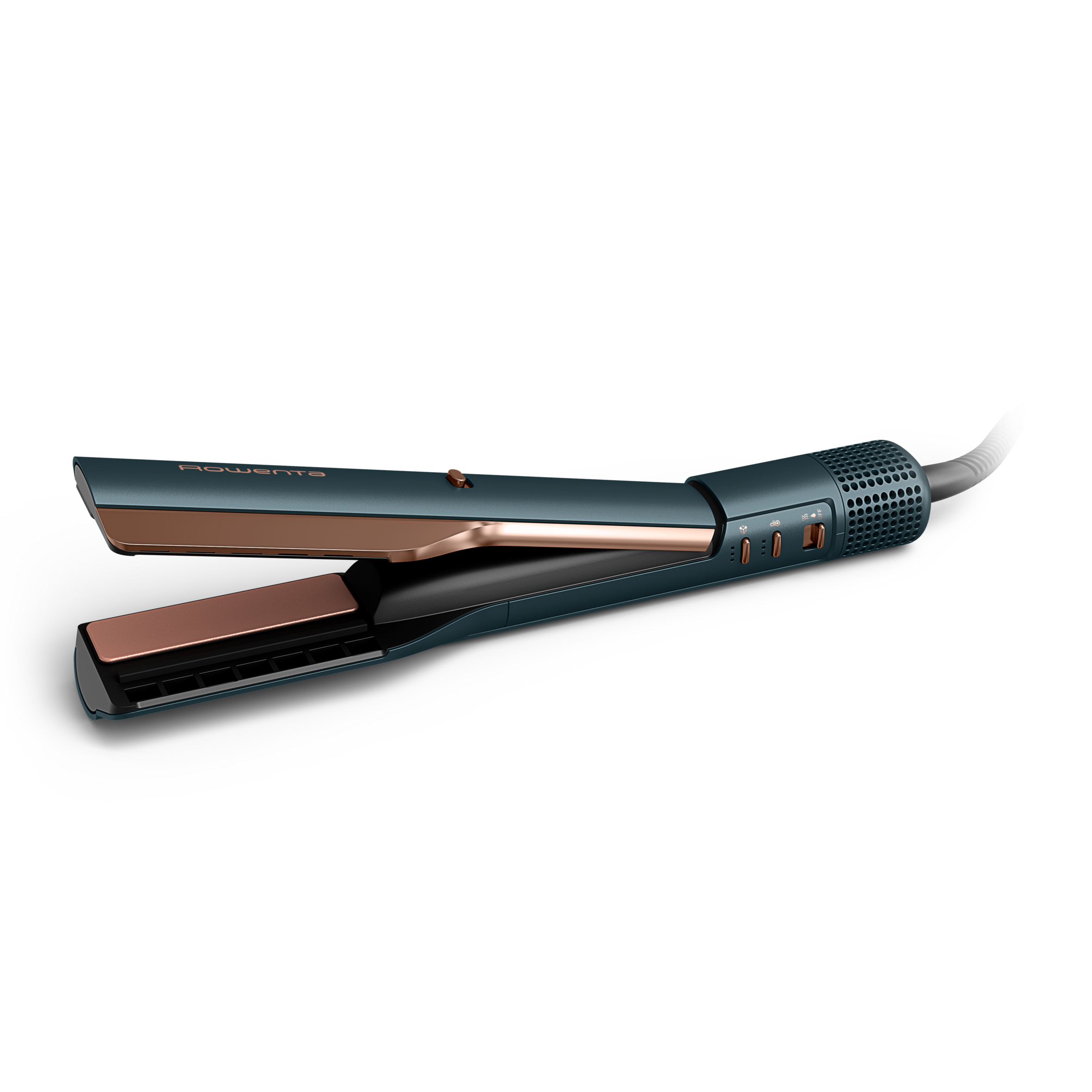 Air KeraStraight Ultimate Experience de Rowenta, 3 En 1 Plancha Secador, Seca y Alisa al Mismo Tiempo, Tecnología Air Keratin