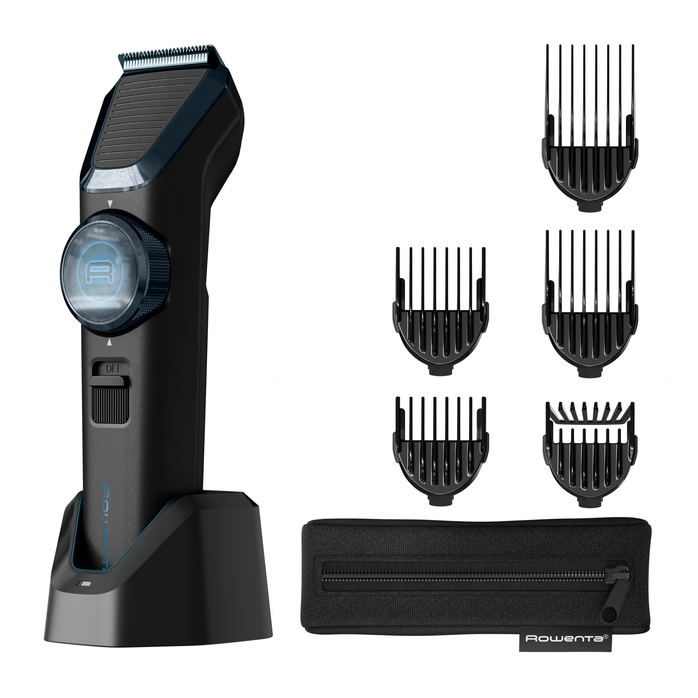 X Series de Rowenta, Cortapelos, Cuchillas recubiertas de titanio, Autoafilables, 360 min autonomía, 81 longitudes