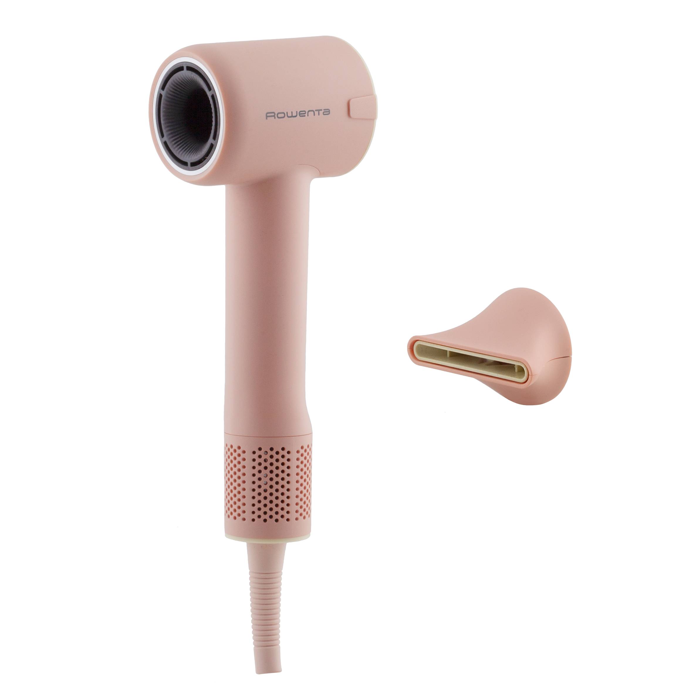 Blumia de Rowenta, Secador de pelo, Motor digital de alta velocidad, 350 g, Secado Rápido, Compacto, Rosa