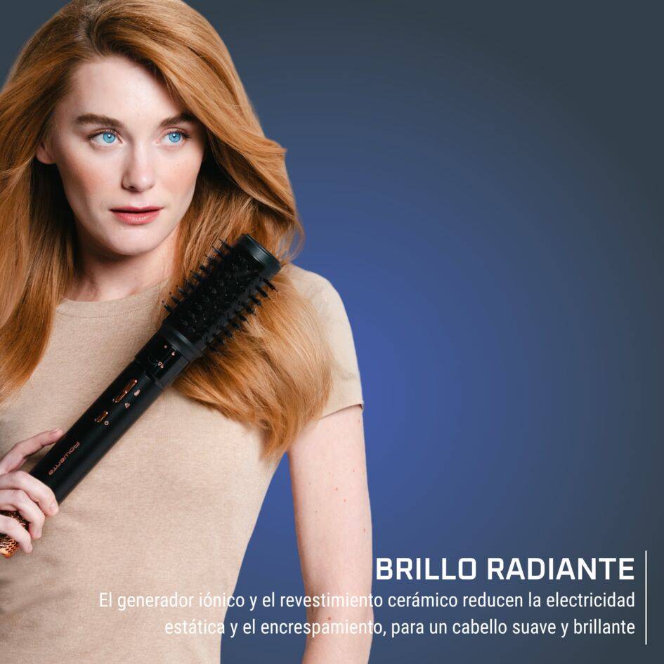 Air Shape de Rowenta, Moldeador de cabello, 4 cabezales distintos, Motor digital de alta velocidad, Hasta 150 km/h, Resultados duraderos