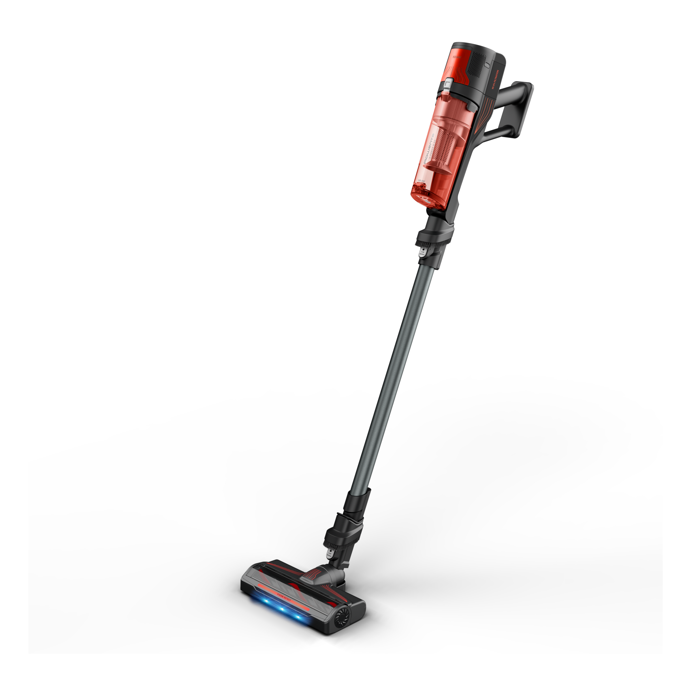 X-Force 8.80 de Rowenta, Aspiradora Escoba Sin Cable, Limpieza Potente, 100 AW, solo 1,3 kg en modo de mano, con cepillo multifunción con LEDs, Modelo para Mascotas