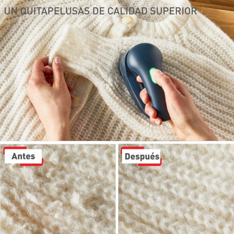 Quitapelusas recargable, malla de acero inoxidable para resultados rápidos, carga universal USB