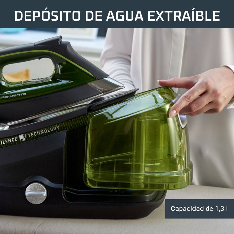 Silence Steam Pro, Centro de planchado, 8 bares, Golpe de 580 g/min, Silencioso