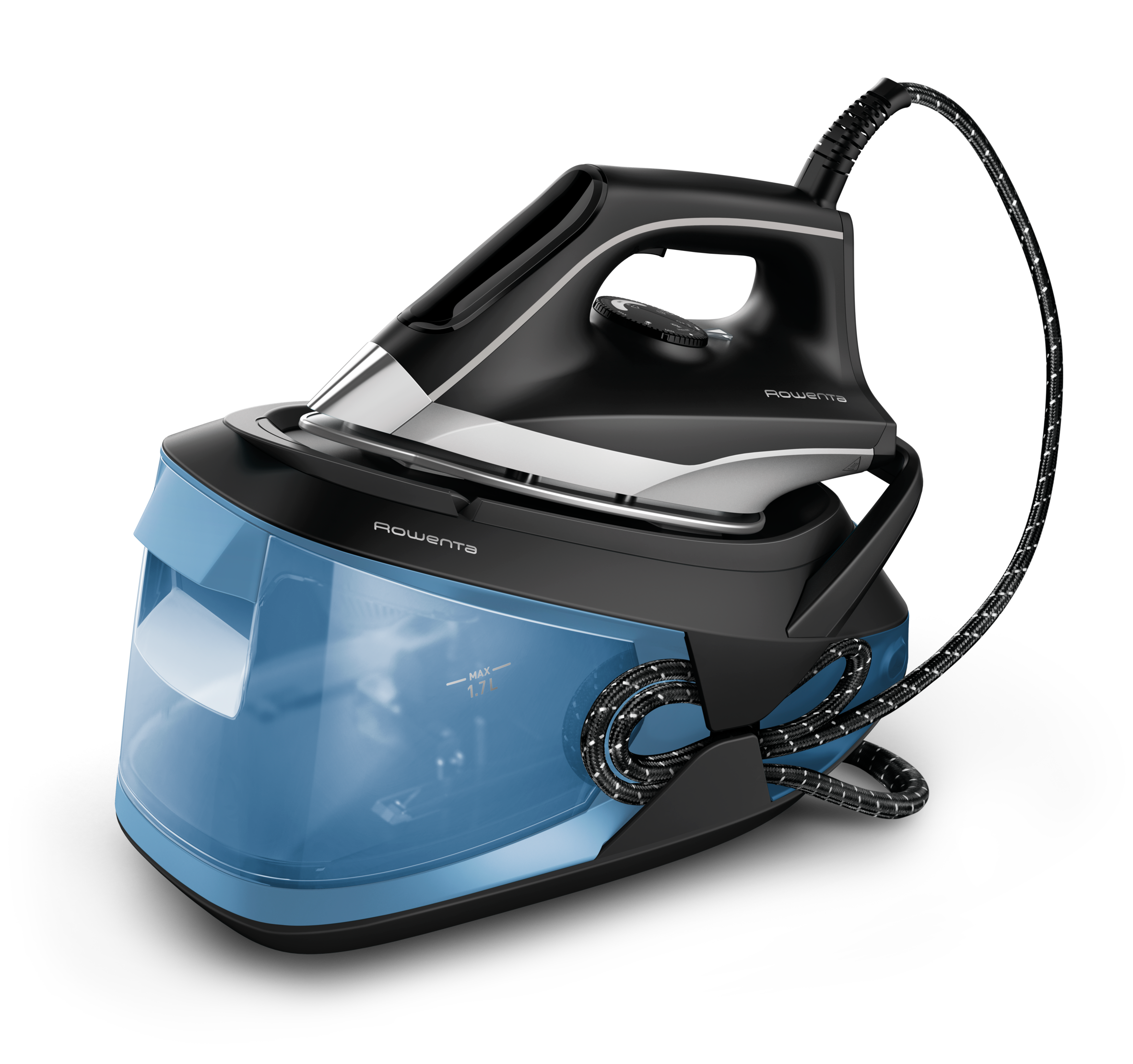 Turbosteam de Rowenta, Centro de planchado, 6,5 bares, Golpe de vapor de 350 g/min, Suela MicroSteam 400 con acabado láser, VR8321F0