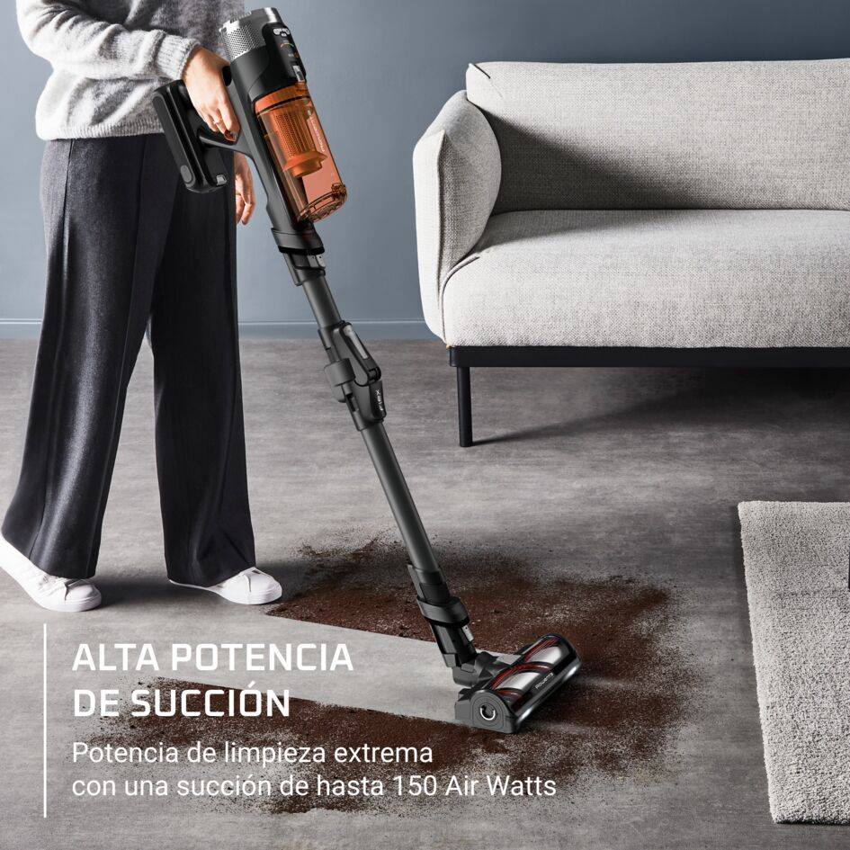 X-Force Flex 13.60 de Rowenta, Aspiradora Escoba sin cable, Modelo Allergy, Gran Autonomía, Limpieza Inteligente