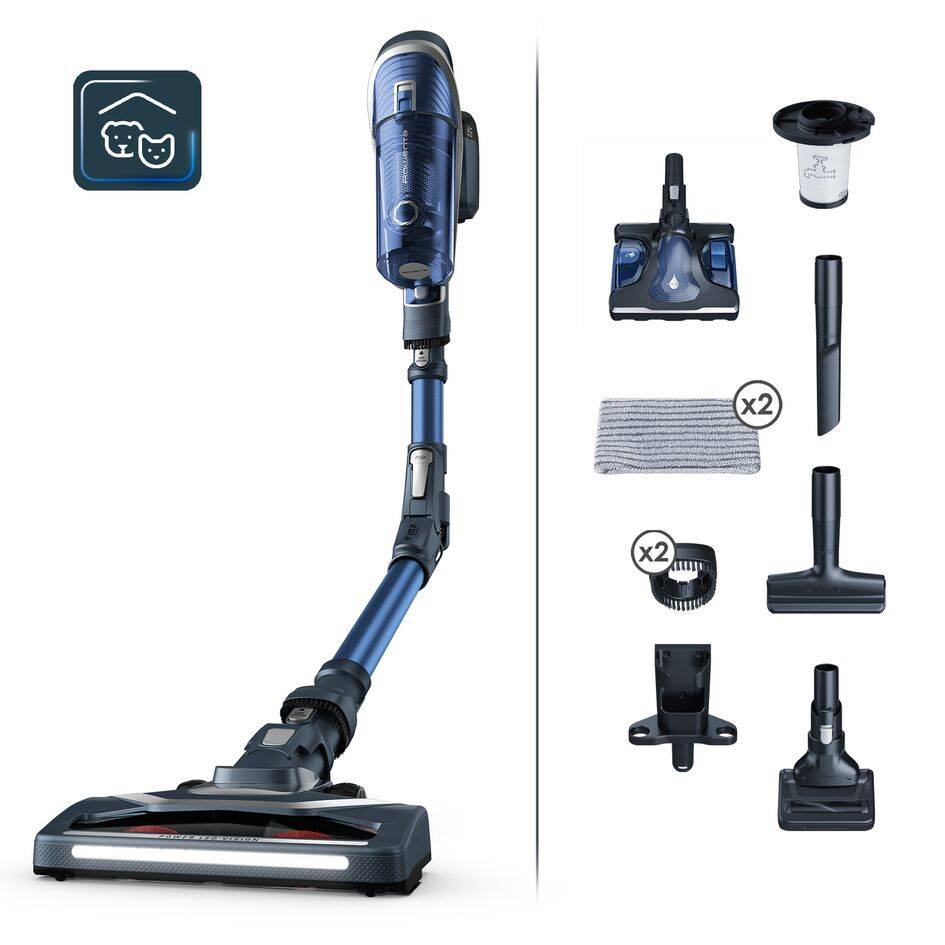 X-Force Flex 8.50 Aqua, Aspiradora sin cable, 185 W, Batería 22V, Azul