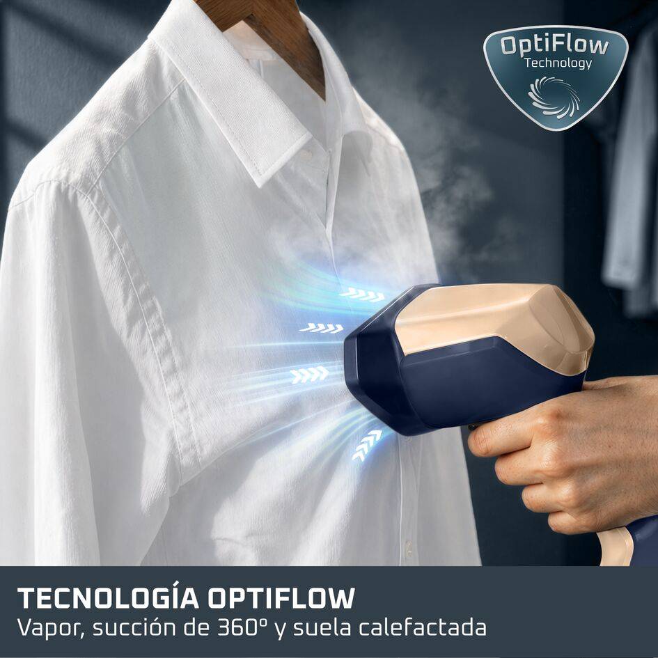 AeroSteam Elite de Rowenta, Plancha 2 en 1, con Vapor y Succión, Depósito Extraíble de 200 ml, Interfaz Táctil con 3 Modos