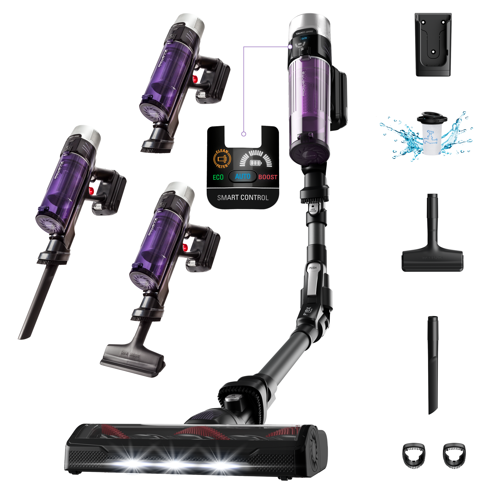 X-Force Flex 9.60, Aspiradora sin cable, 100 airwatts, 1,1 kg, Allergy Care