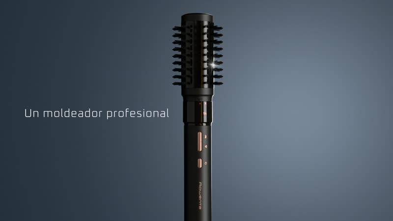 Air Shape de Rowenta, Moldeador de cabello, 4 cabezales distintos, Motor digital de alta velocidad, Hasta 150 km/h, Resultados duraderos
