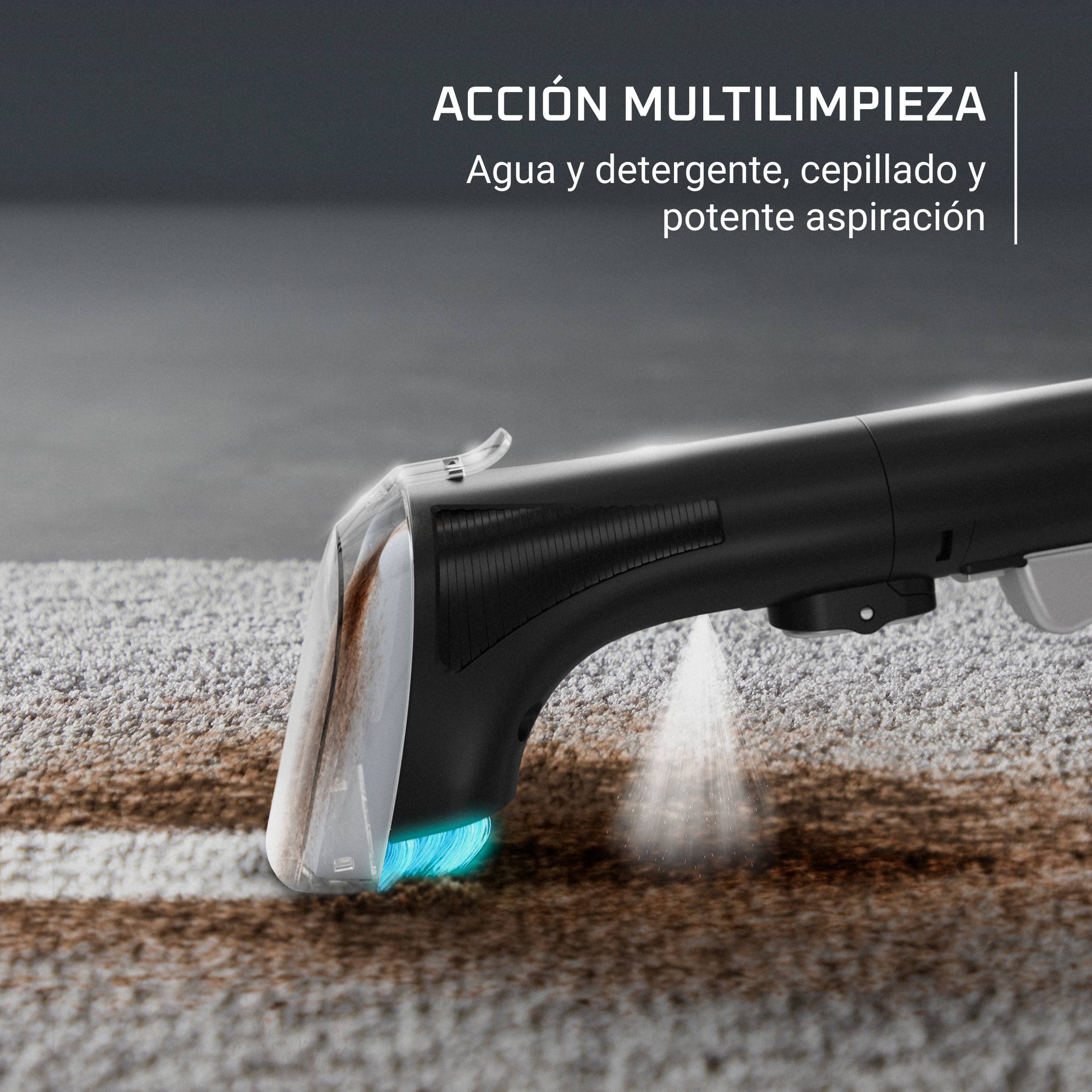 Clean It Compact de Rowenta, Aspirador de tapicerías, Limpieza rápida de derrames y manchas, hasta 11,5 kPa, 400 W, Incluye sistema de autolimpieza