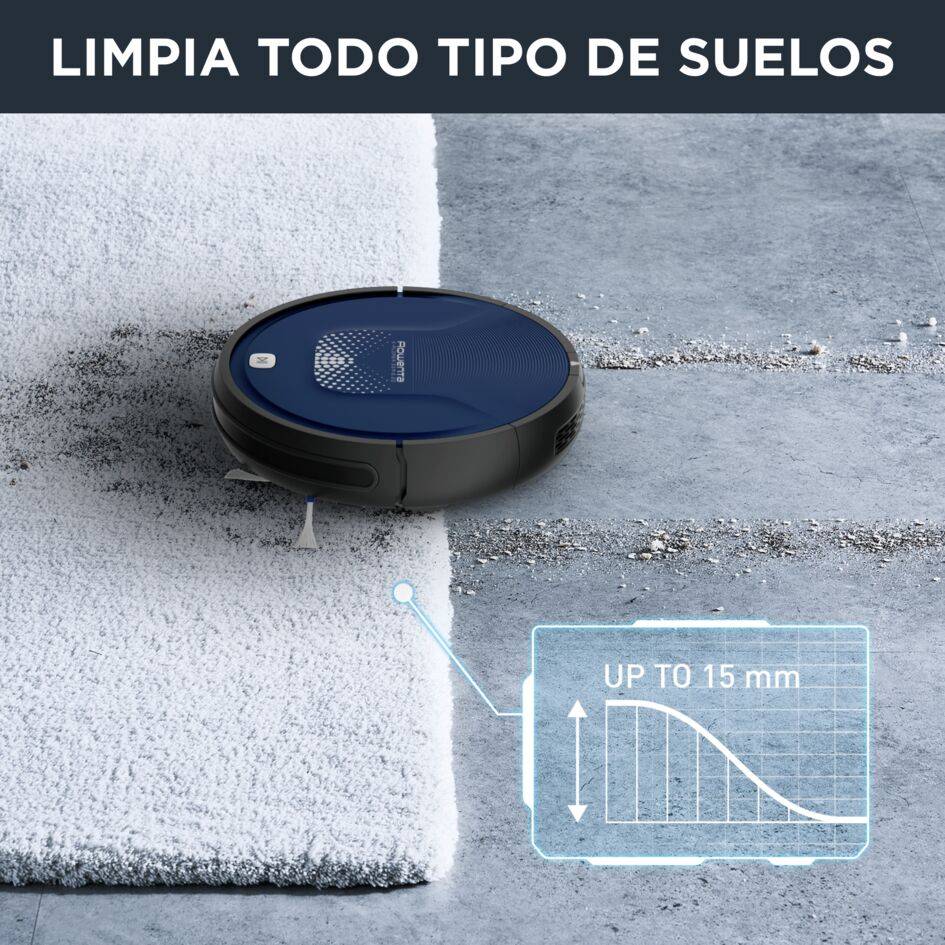  X- Plorer Serie 20 de Rowenta con mopa y depósito de agua: cepillo activo motorizado, 3 modos de navegación, sensores avanzados, batería de litio duradera de 150 min, RR6871WH</p>