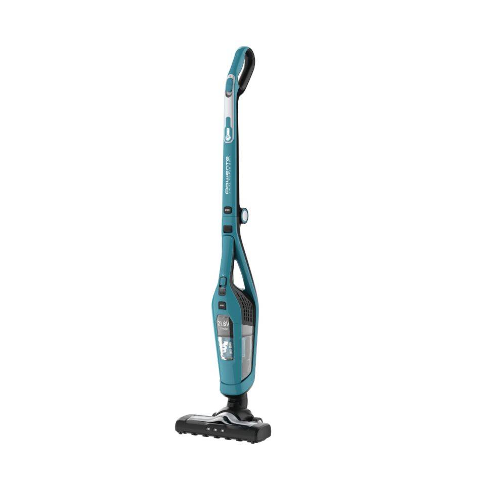 Dual Force 2 en 1, Aspiradora sin cable y de mano, Plegable, Accesorio para ranuras, Azul