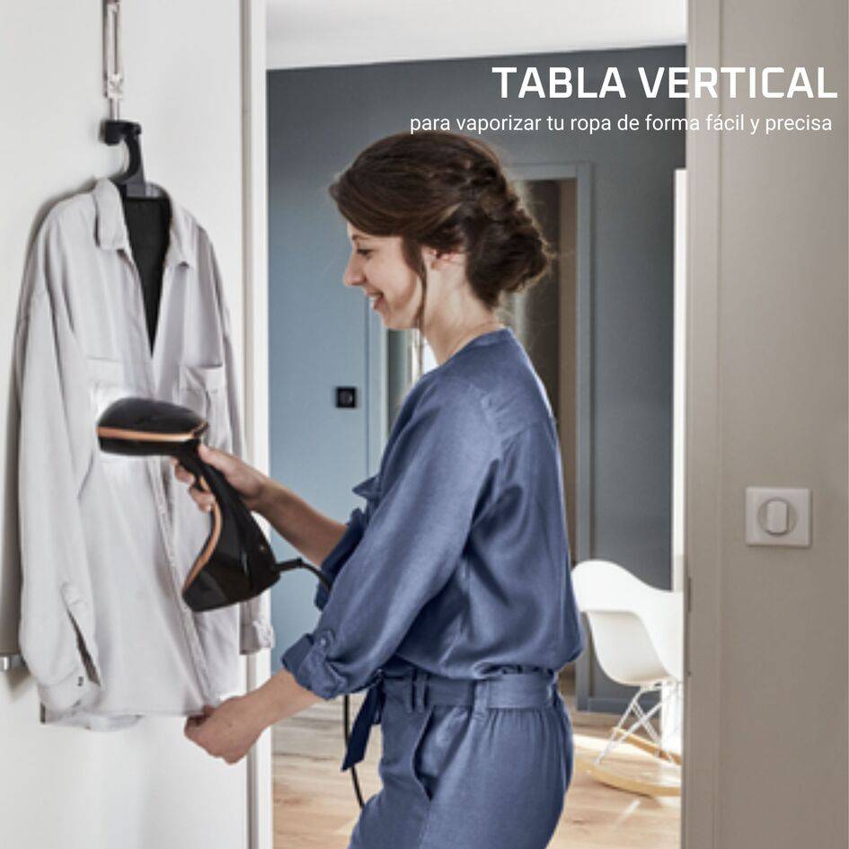 Access Steam Care de Rowenta, Cepillo de vapor, Salida de vapor de 30 g/min, Negro