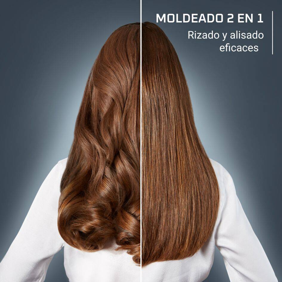 Thermostyle de Rowenta, plancha y rizador de pelo, 2 en 1, Revestimiento de Titanio, 150 a 230 °C