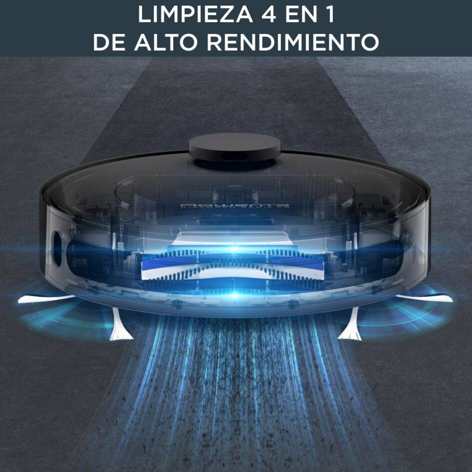 X-plorer Serie 75 de Rowenta, navegación ultraprecisa, ajustes personalizados, limpieza 4 en 1, modelo para pelo animal, compatible con smartphone y asistente de voz, app gratis para móviles