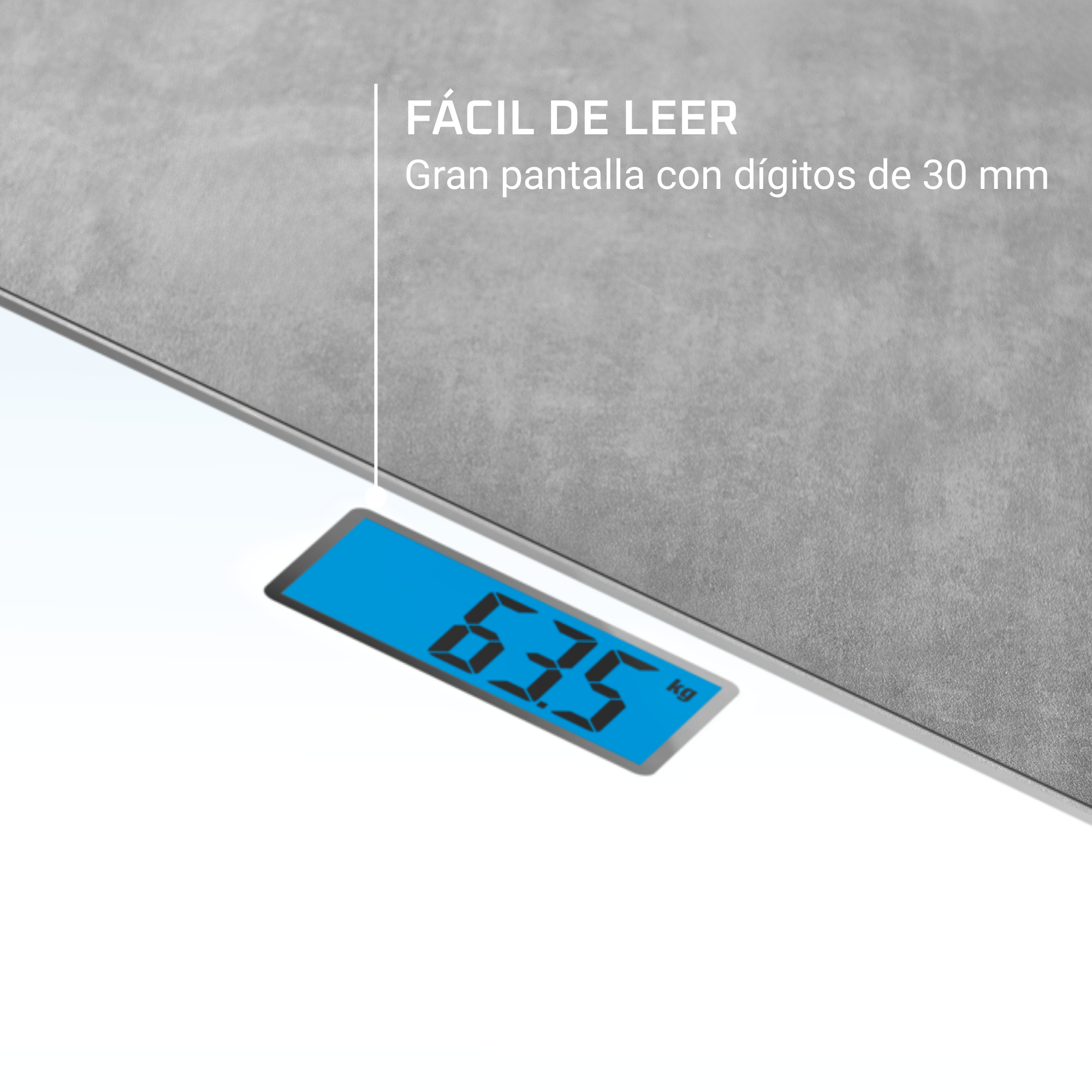 Classic, báscula digital, blanca