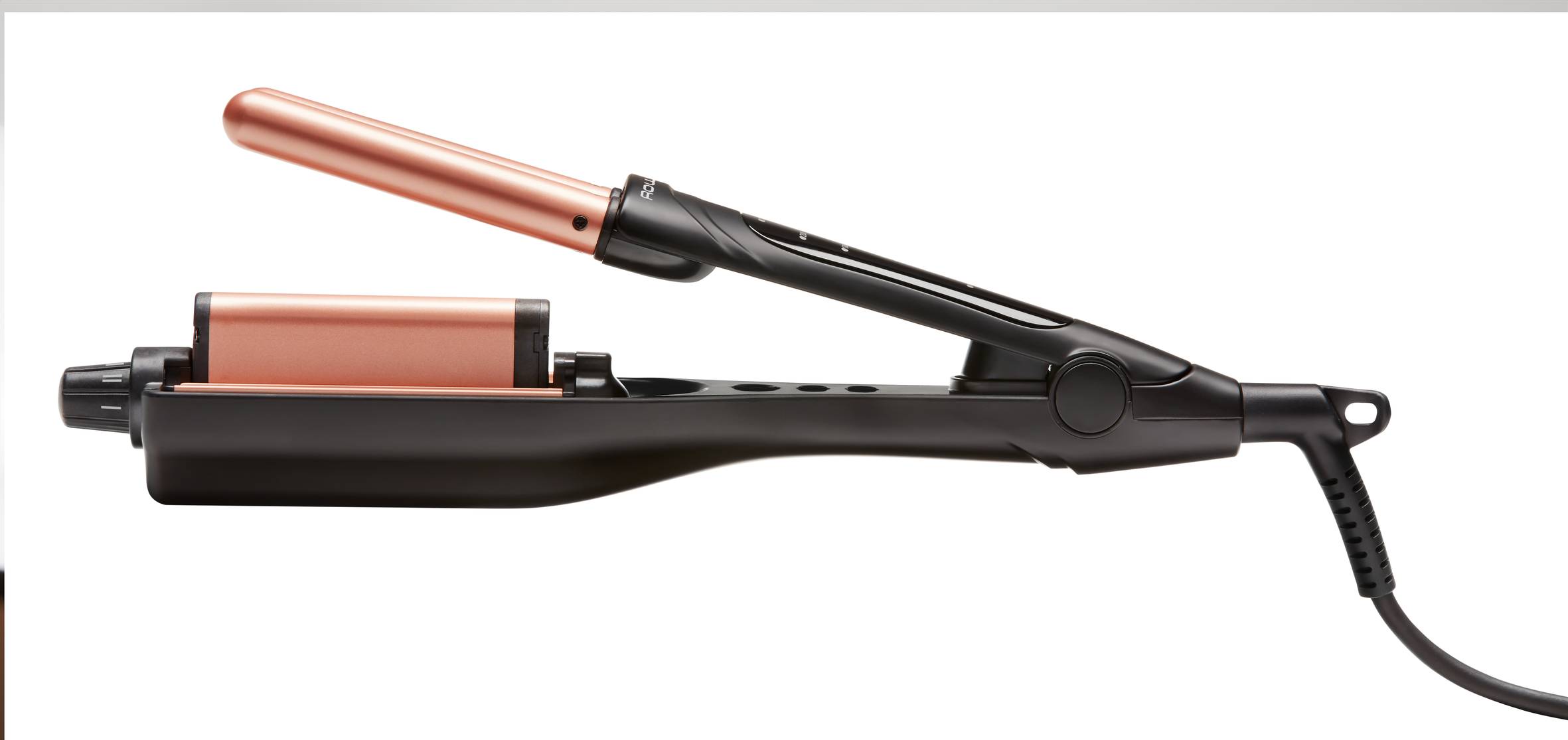 Waves Addict, Tenacilla 4 en 1, 4 opciones de rizos, 6 temperaturas 