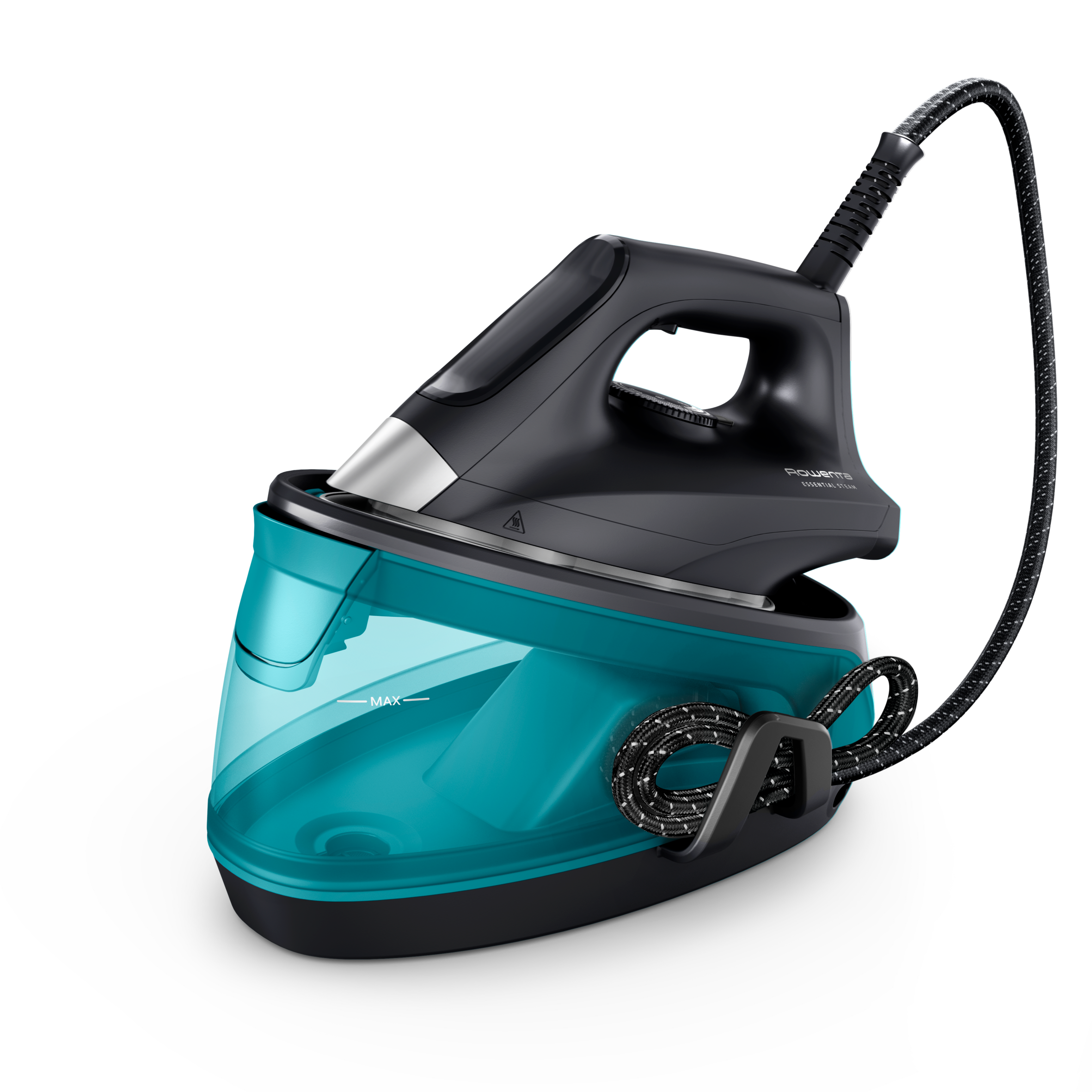 Essential de Rowenta, Centro de planchado, potente salida de vapor, diseño muy compacto