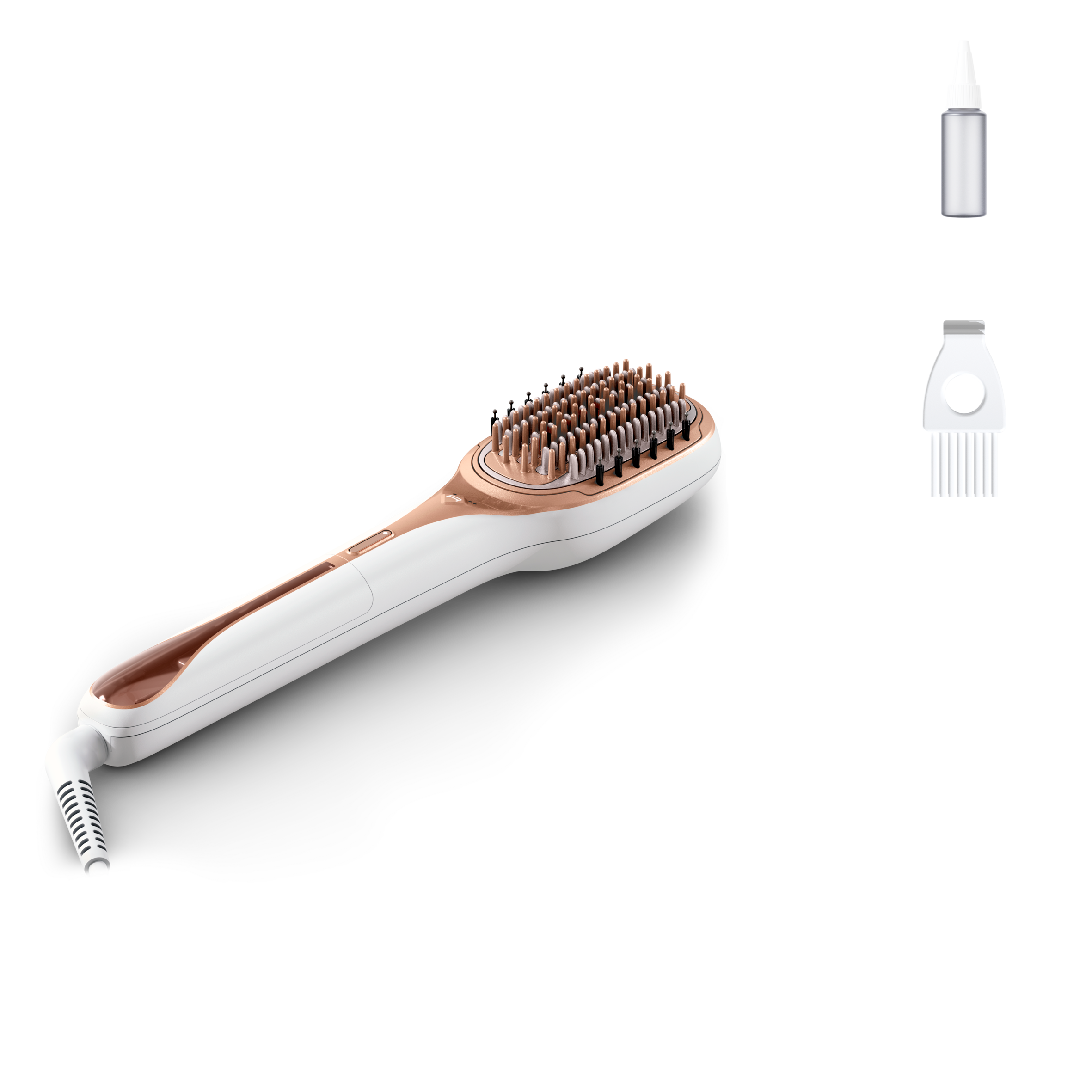 Hair Therapist™, Cepillo reparador del cabello, Tecnología Thermal Care, Blanco