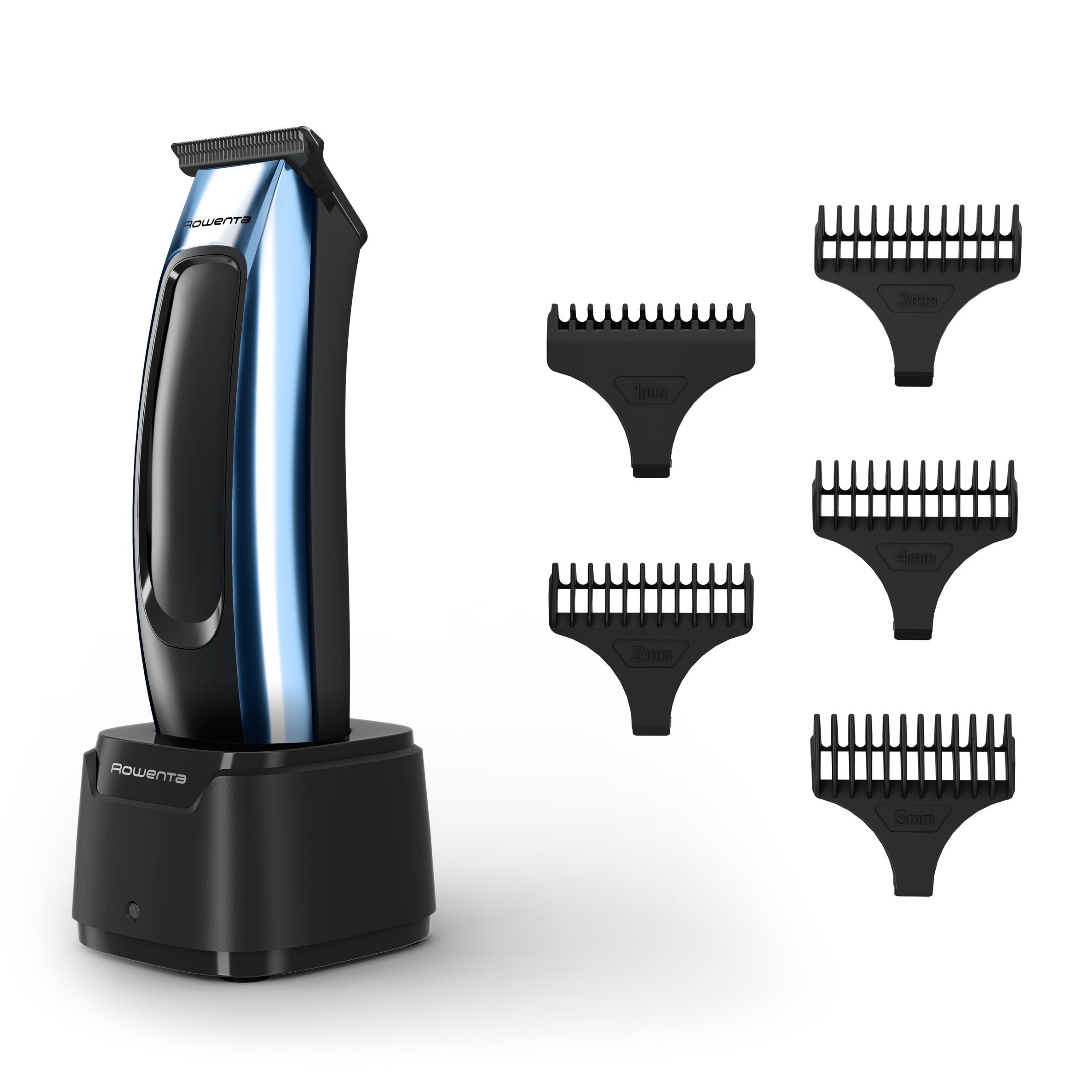 Recortadora de barba Barber Experience de Rowenta, Recubrimiento de carbono tipo diamante, Hoja en T, Gran autonomía