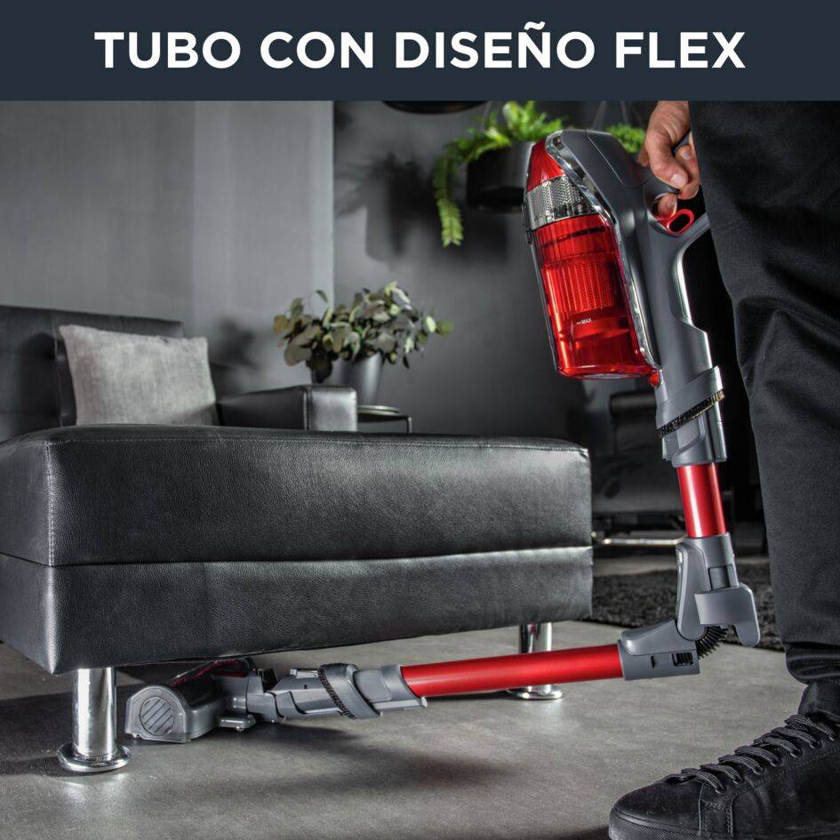 X-Force Flex 11.60 Animal Care de Rowenta, Aspiradora Escoba Sin Cable, Potencia de hasta 130 airwatts, 45 minutos de Autonomía, Batería Extraíble de 25,2&nbsp;V,