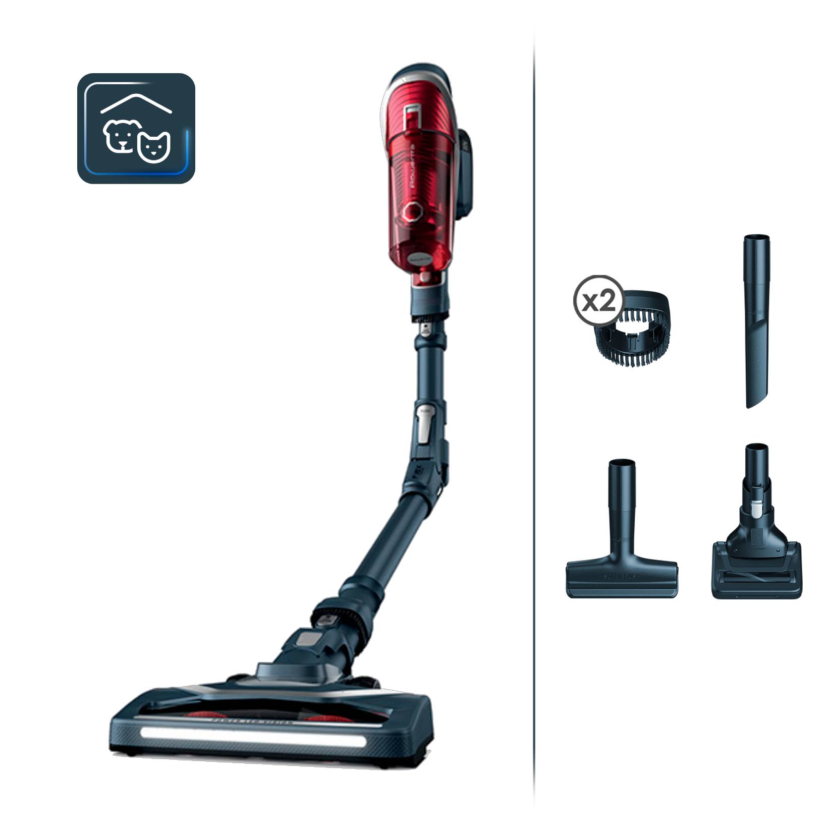 X-Force Flex 8.60, Aspiradora sin cable, 185 W, Batería 22V, Animal Care