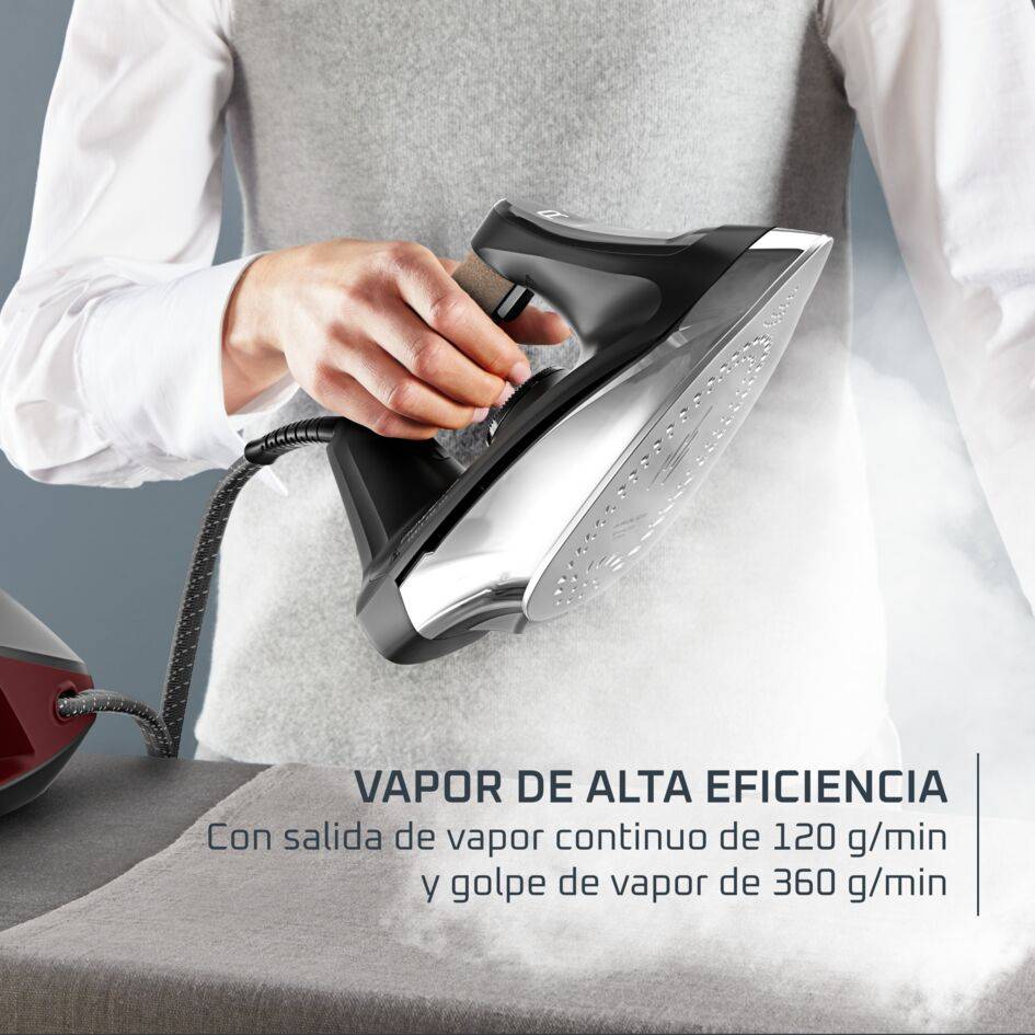 Force Pro 350 de Rowenta, Centro de Planchado, Planchado Rápido y Eficiente, 2400 W, 120 g/min de Vapor, 6,4 bar
