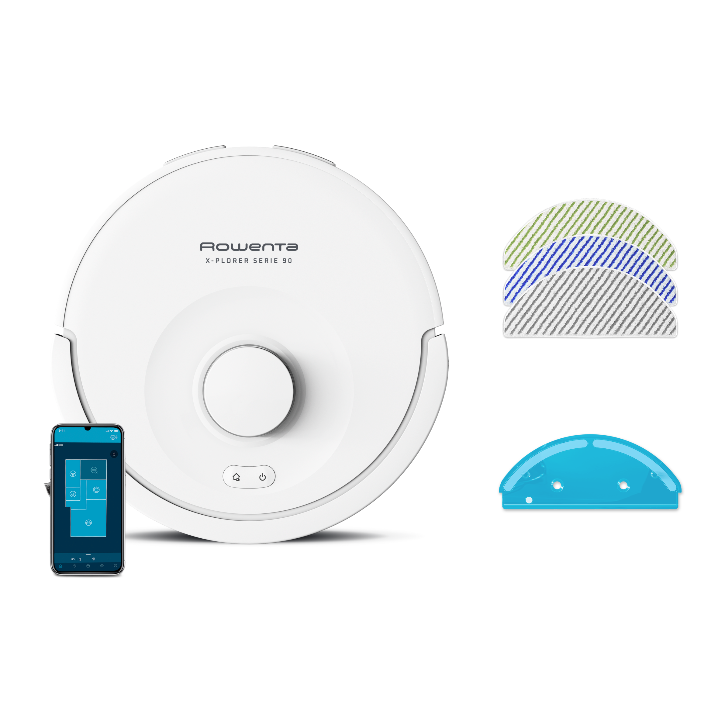 KIT DE 3 MOPAS DE MICROFIBRAS ESPECÍFICAS PARA ANIMALES Y ALÉRGENOS ZR879A01 PARA LAS SERIES X-PLORER 85, 85+, 90, 90+