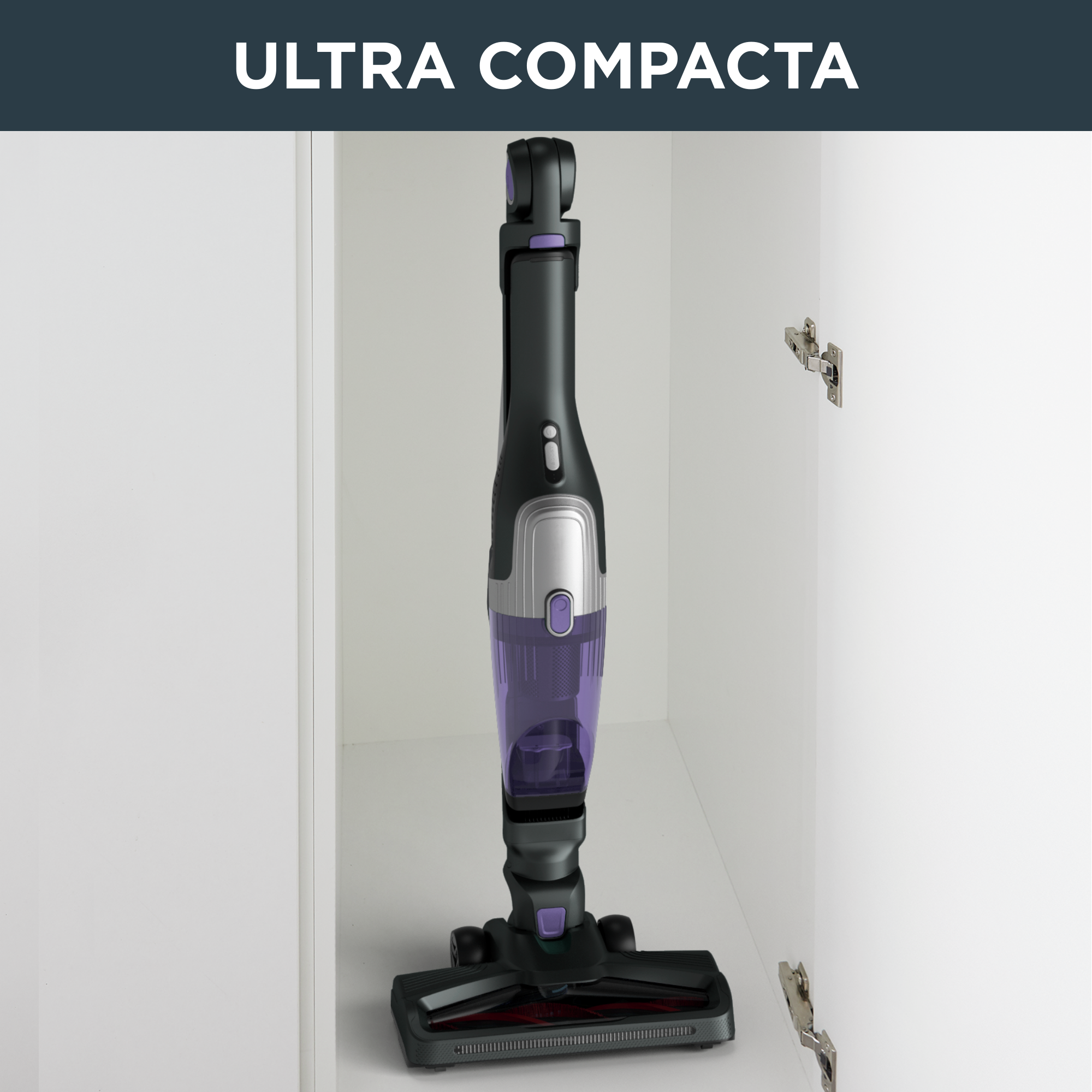 X-Trem Compact 2 en 1, Aspiradora sin cable, Aspiradora de mano, Tecnología Flex, Lila