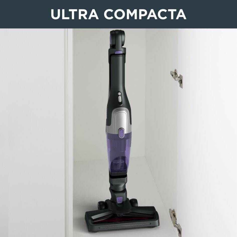 X-Trem Compact 2 en 1, Aspiradora sin cable, Aspiradora de mano, Tecnología Flex, Lila