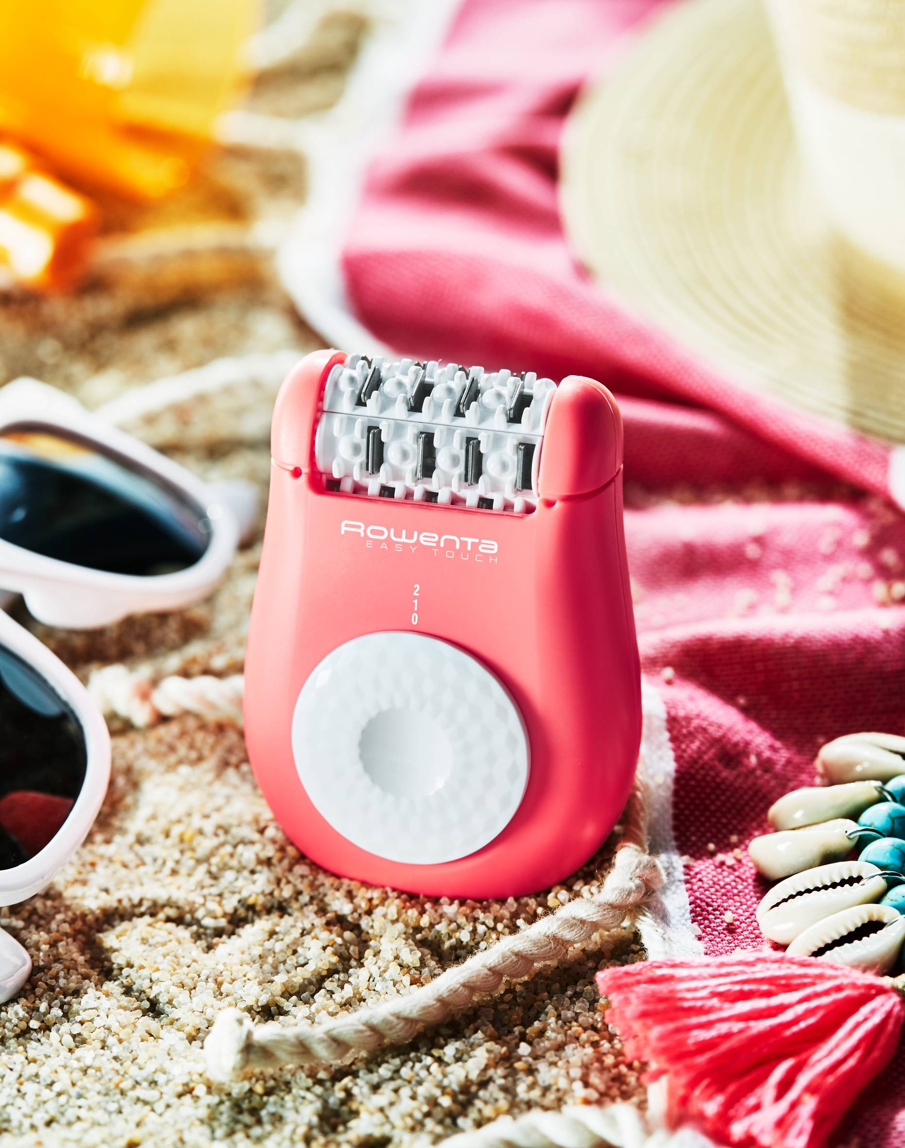 Easy Touch, Depiladora, 2 velocidades, Sistema de masaje, Compacta