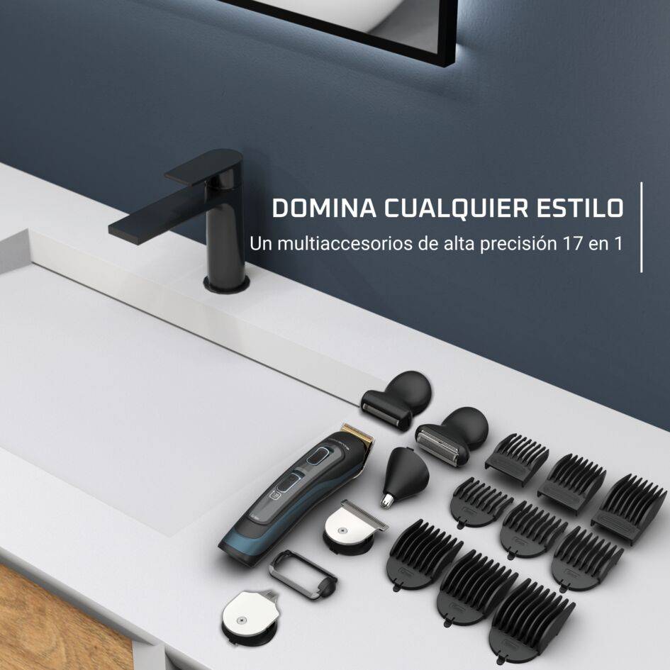 Selectium 17 en 1, multiaccesorios para hombre, cuchillas autoafilables, alta precisión