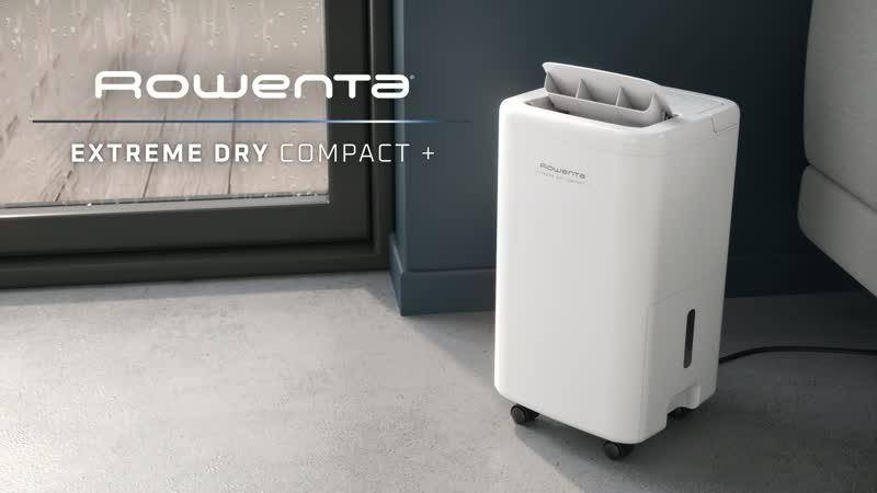 Extreme Dry Compact + de Rowenta, Deshumidificador, Elimina hasta 16 L de humedad al día