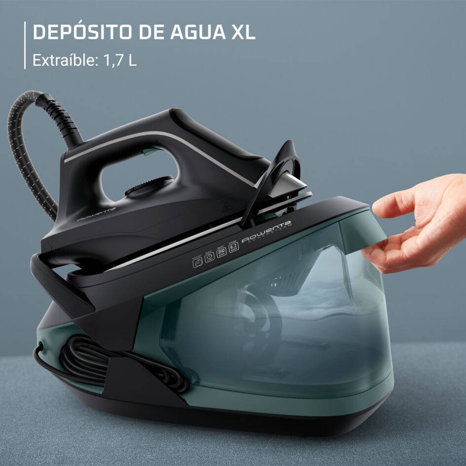 Powersteam de Rowenta, Centro de planchado de alto rendimiento, Salida de vapor continua de 120&nbsp;g/min, golpe de vapor de 350&nbsp;g/min