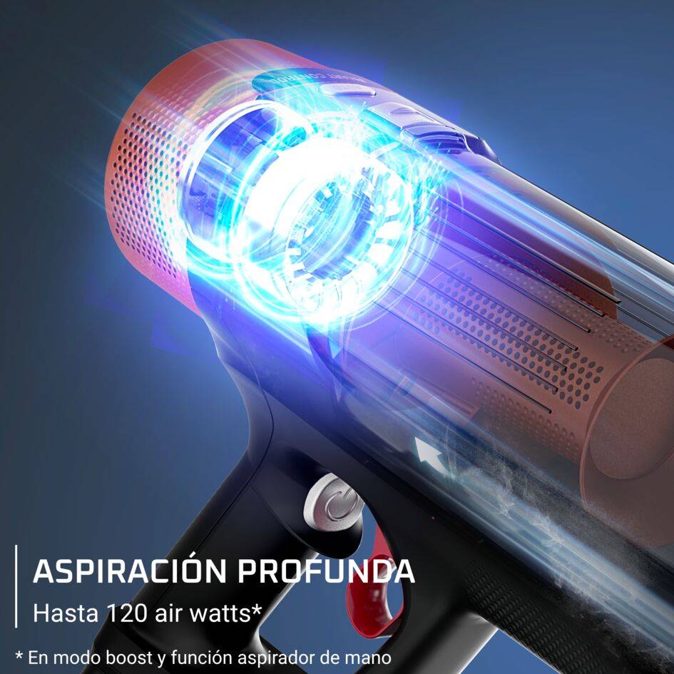 X-Force Flex 10.80 de Rowenta, Aspiradora Sin Cable,120 AW, con LEDs azules, potencia de succión de hasta 120 AW, Modelo Animal Care
