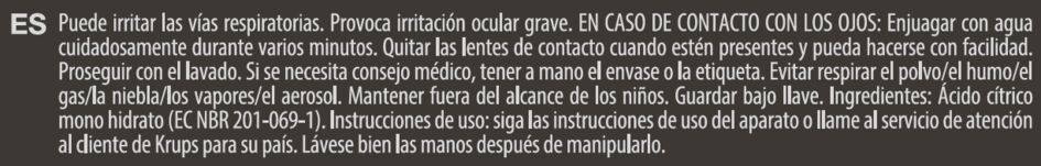 Descalcificadores en polvo x 2 F054001B