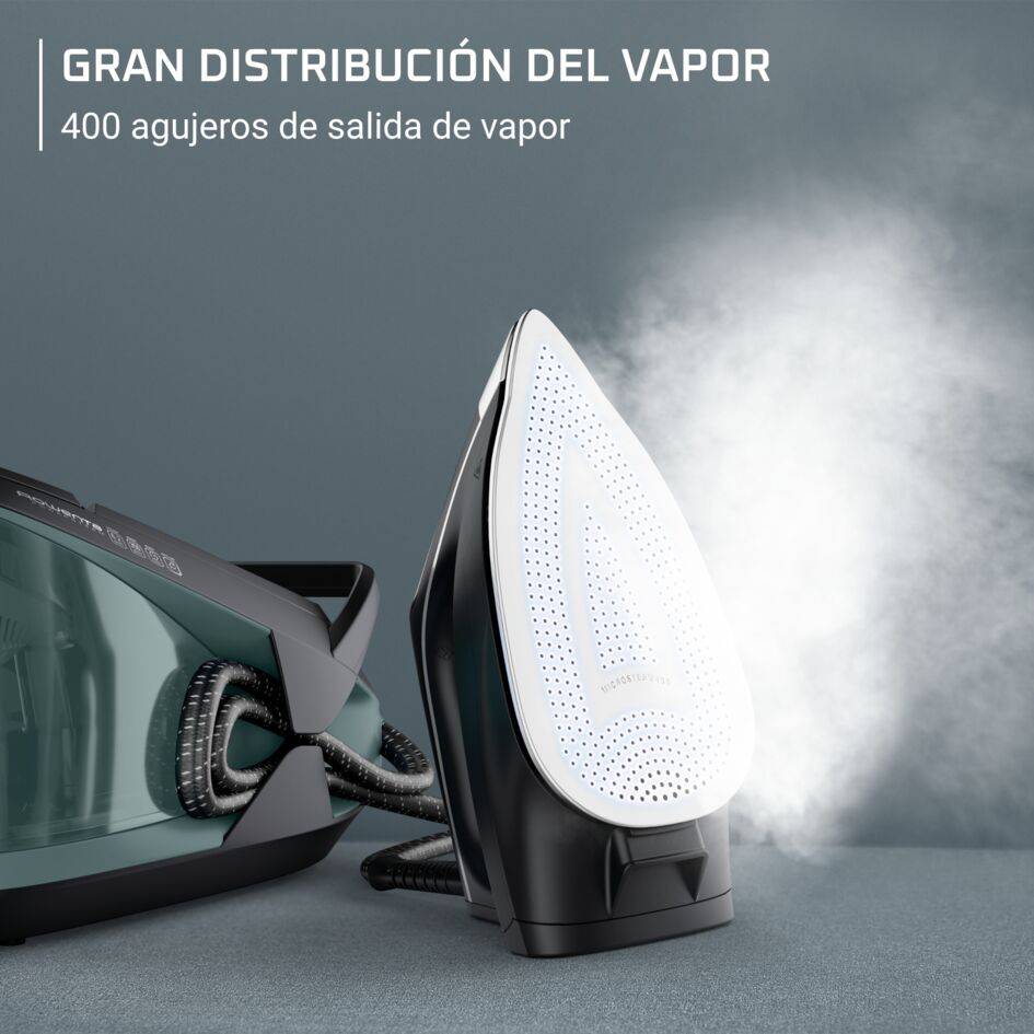 Powersteam de Rowenta, Centro de planchado de alto rendimiento, Salida de vapor continua de 120&nbsp;g/min, golpe de vapor de 350&nbsp;g/min