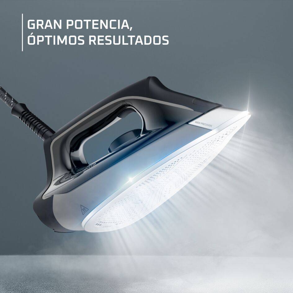 Perfect Steam Pro de Rowenta, Centro de planchado, 1,1L,  6,9 bares, Golpe de 450 g/min, Verde