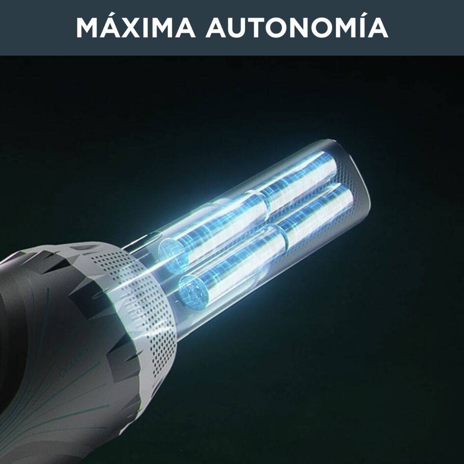 X-Nano, Aspiradora sin cable, Diseño muy ligero y compacto, 1kg en mano, Autonomía de 40 minutos, Base de carga, Lila y gris