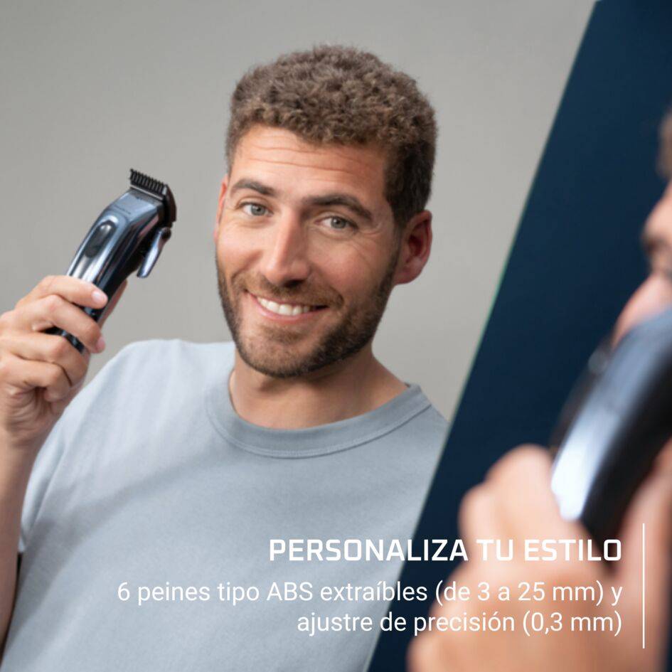 Cortapelos Barber Experience de Rowenta,  Revestimiento de carbono tipo diamante (DLC), Gran autonomía