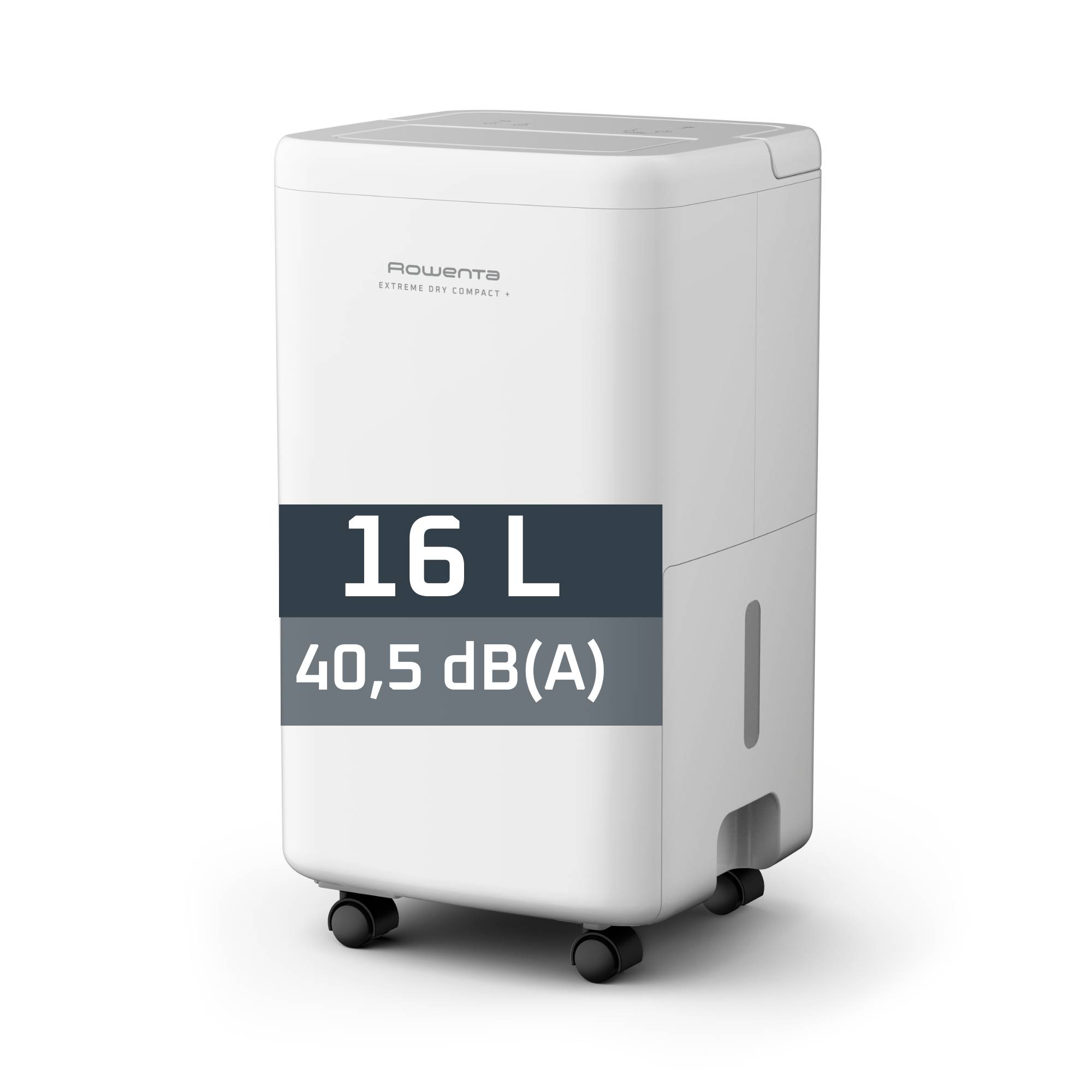 Extreme Dry Compact + de Rowenta, Deshumidificador, Elimina hasta 16 L de humedad al día