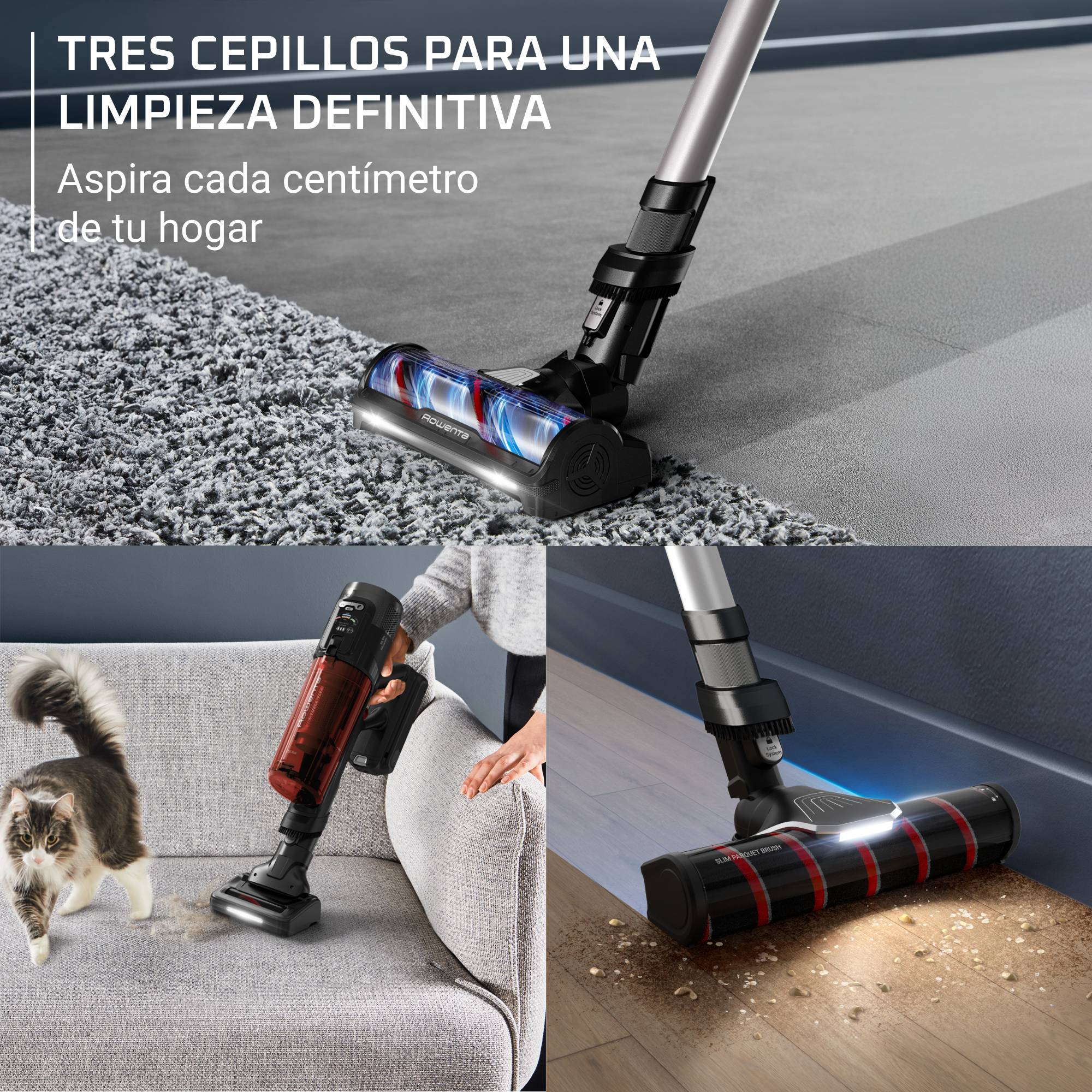 X-Force Flex 13.60 Complete de Rowenta, Aspiradora escoba sin cable, animal care, gran autonomía, 150 Air Watts de potencia