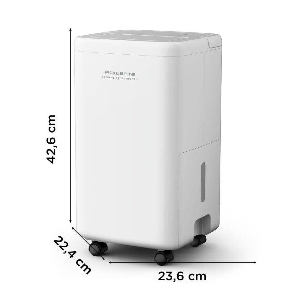 Extreme Dry Compact + de Rowenta, Deshumidificador, Elimina hasta 16 L de humedad al día