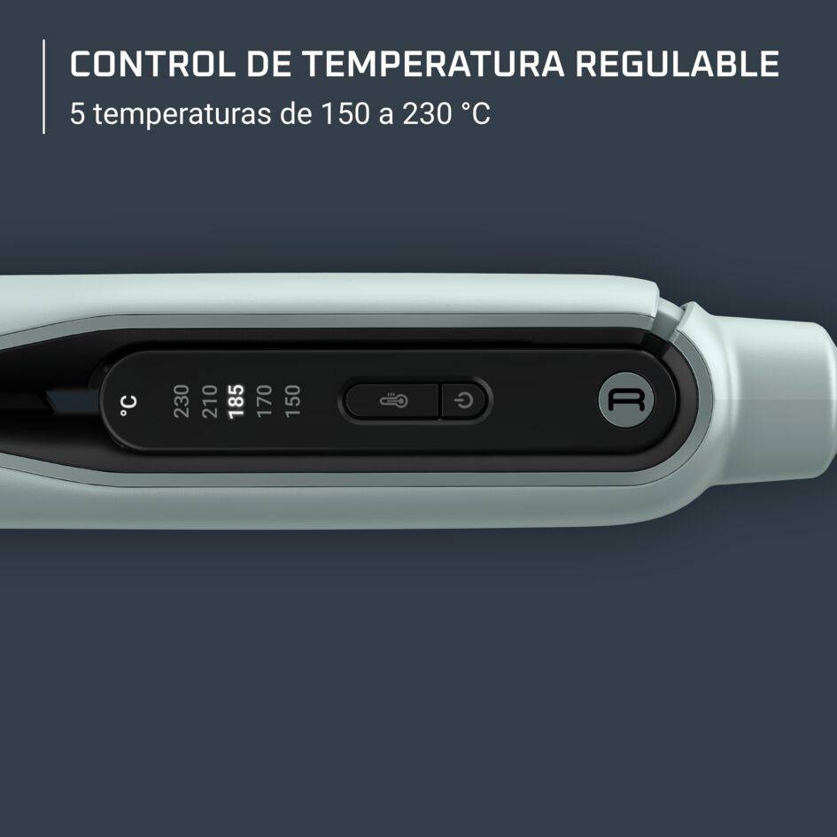 Thermoglide de Rowenta, Plancha de pelo, Tecnología Iónica, Revestimiento de Titanio, 170 a 230°C