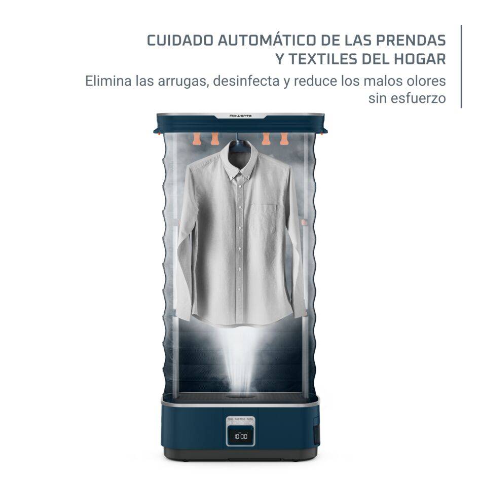 Care For You First de Rowenta, Solución de planchado automática, Elimina arrugas y olores, Desinfecta, Compacto