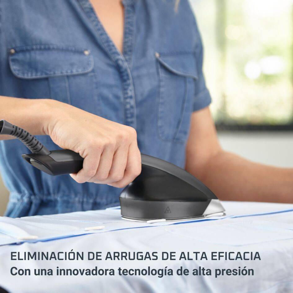 Ixeo Power de Rowenta, Solución de planchado, Smart Board de 3 posiciones, 5,8 bares, 200 g/min, Golpe de vapor, Azul