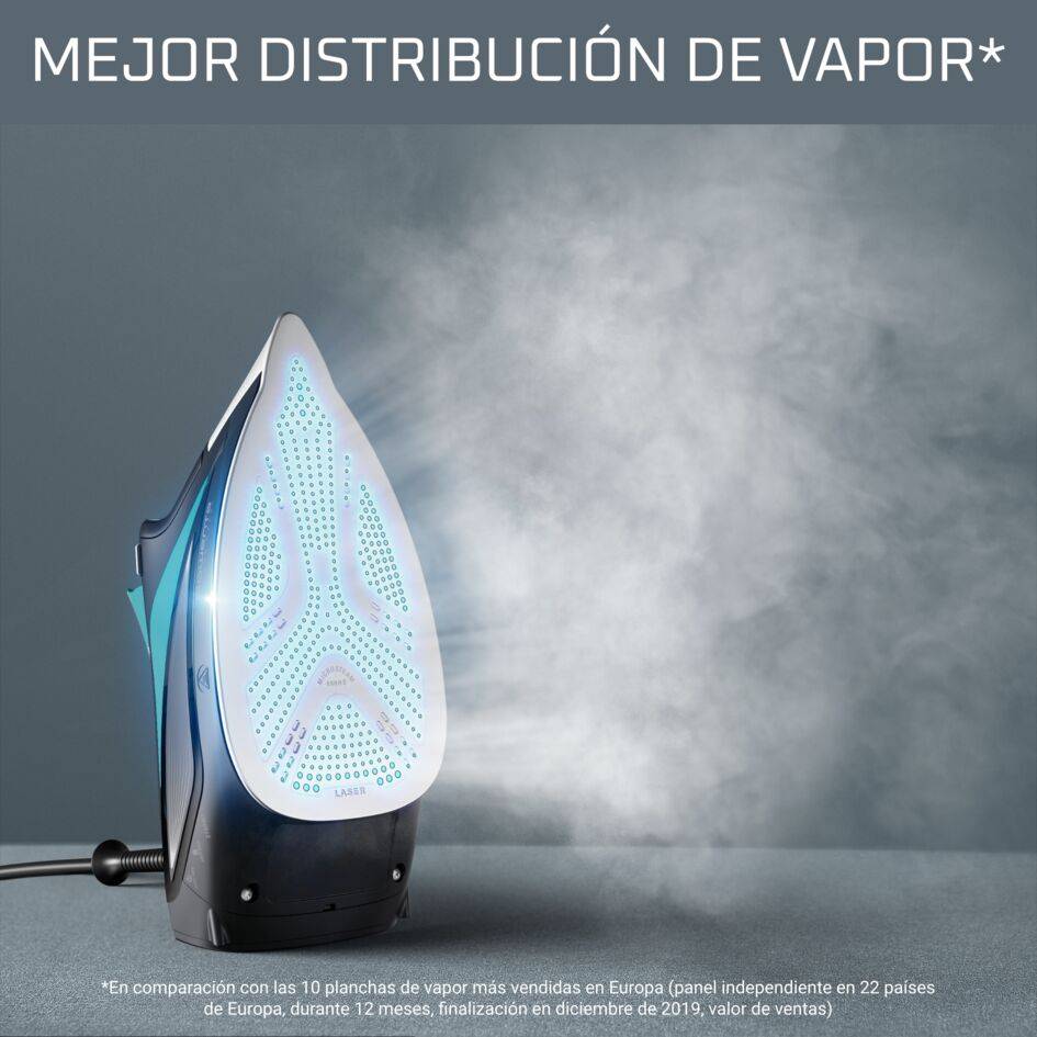 Focus Excel, Plancha de Vapor, 2700 W, Golpe de vapor de 200 g/min
